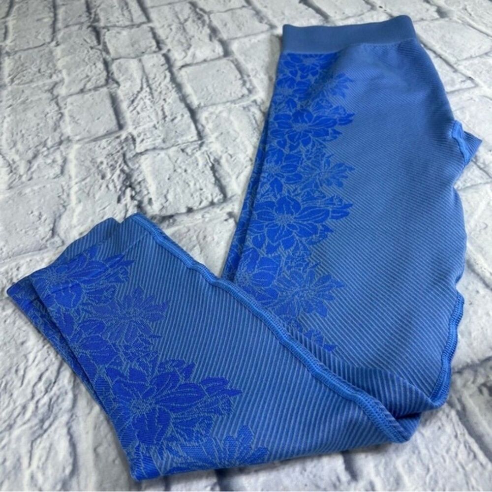 All in motion high rise girls leggings blue floral